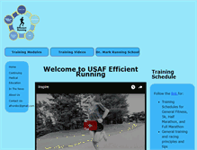 Tablet Screenshot of efficientrunning.net